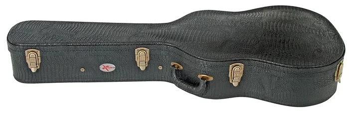Xtreme HC3001 Classical Guitar Case Arched Top Black Croc Vinyl
