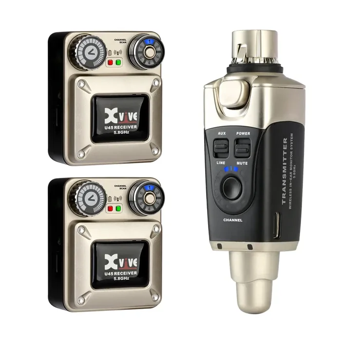 Xvive 5.8GHz Wireless In-Ear System with Two Receivers