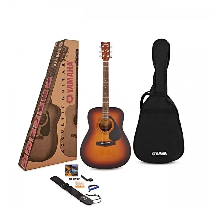 Yamaha F310II 4/4 dreadnought acoustic guitar pack in gloss