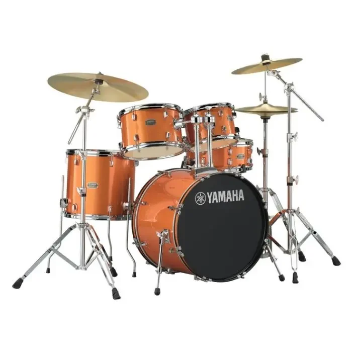 Yamaha Rydeen Orange Glitter 20″ Shell Pack Hardware and Cymbals