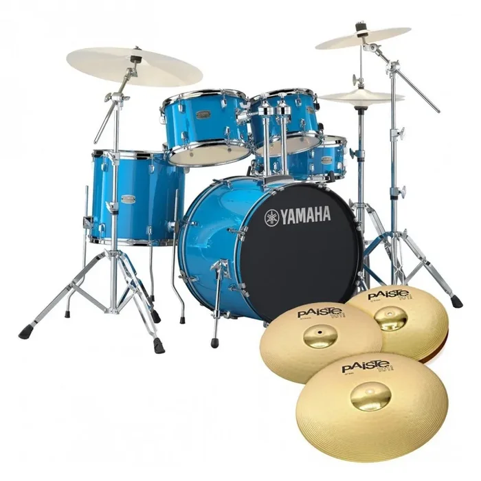 Yamaha Rydeen Sky Blue 20″ Shell Pack Hardware and Cymbals