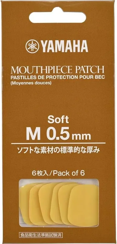 Yamaha Soft, M Sized Woodwind Mouthpiece Patches – Pack of 6