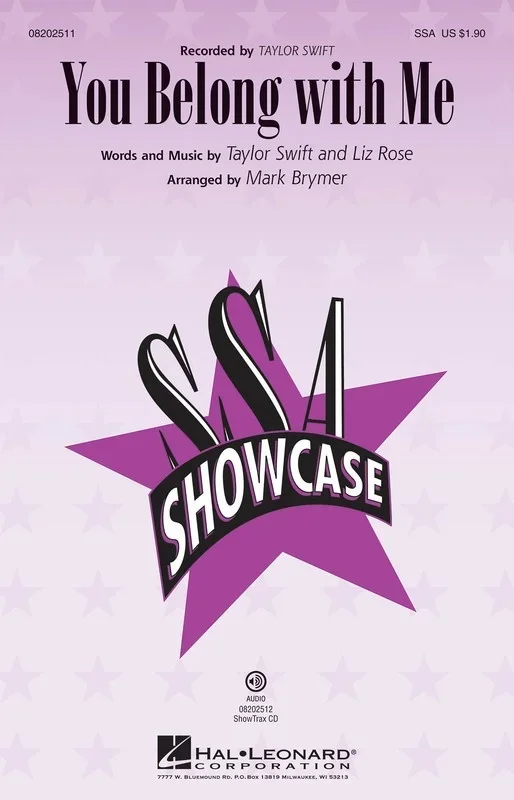 You Belong With Me SSA (Octavo)