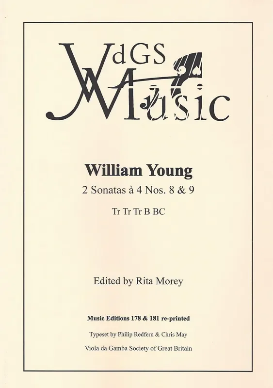 Young 2 Sonatas for 4 Viols and Basso Continuo