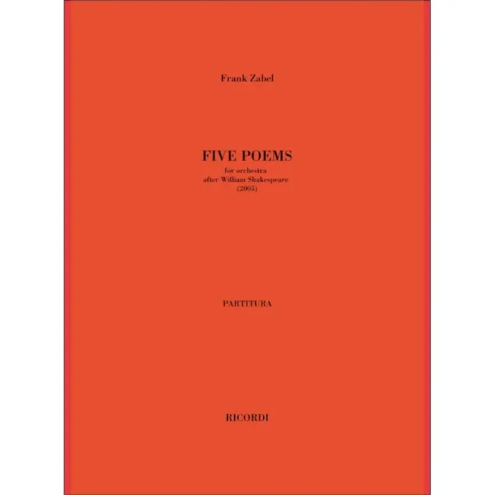 Zabel, Frank – Five Poems