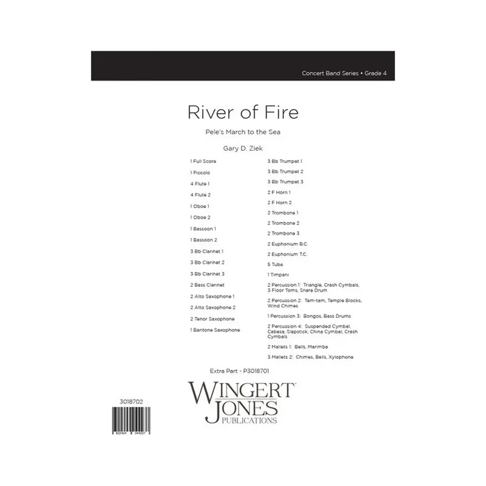 Ziek, Gary – River of Fire – Full Score