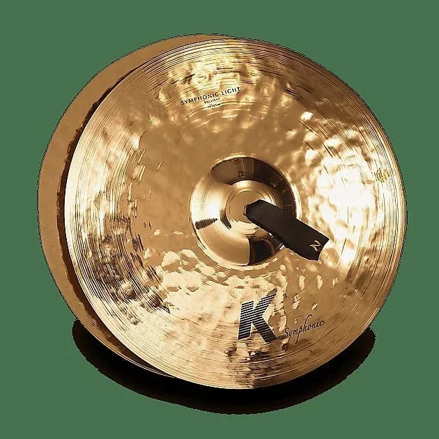 Zildjian K2018 20 ” K Symphonic Brilliant Light Hand Crash Cymbals (Pair)