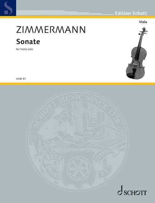 Zimmermann: Sonata for Solo Viola