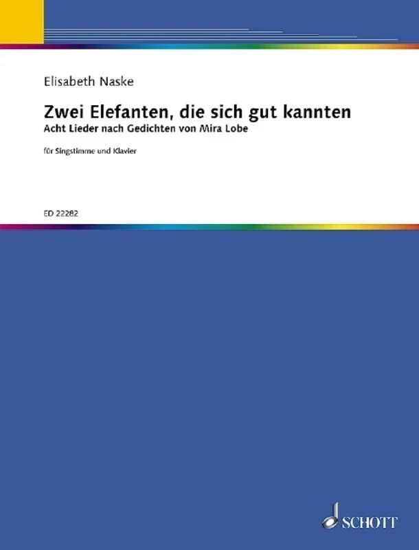 Zwei Elefanten Die Sich Gut Kannten Mezzo/Piano (Softcover Book)